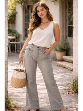 Sundance Province Tencel Pants Sz 12 Light Academia Boho Lightweight Soft